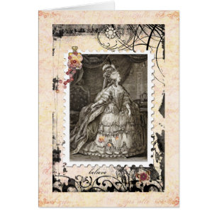 Tarjeta en blanco de Marie Antonieta