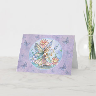 Tarjeta en blanco de mariposa hada por Molly Harri