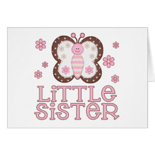 Tarjeta en blanco de mariposa rosa