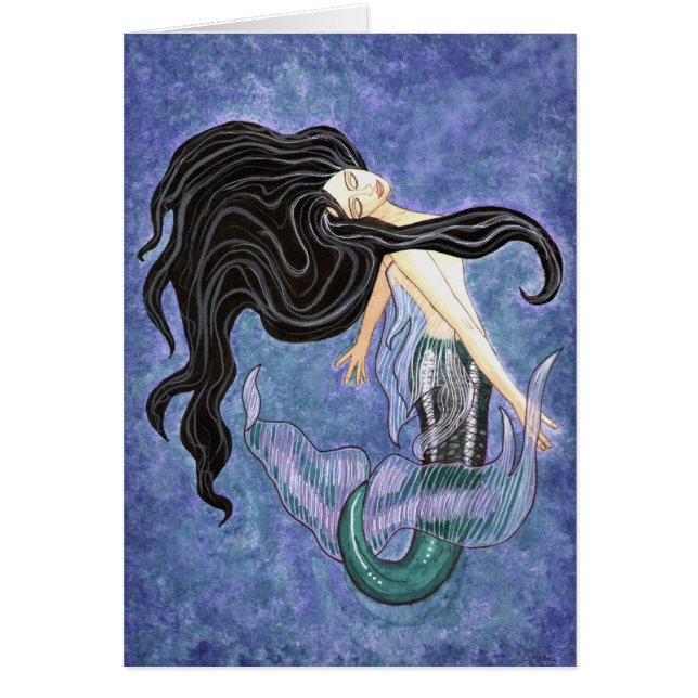 Tarjeta en blanco de Mermaiden (Frente)