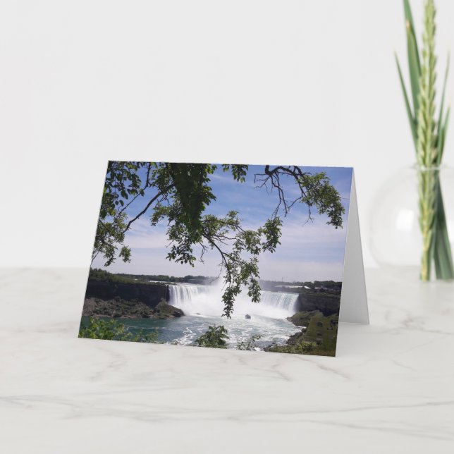 Tarjeta en blanco de Niagara Falls Canadá (Anverso)