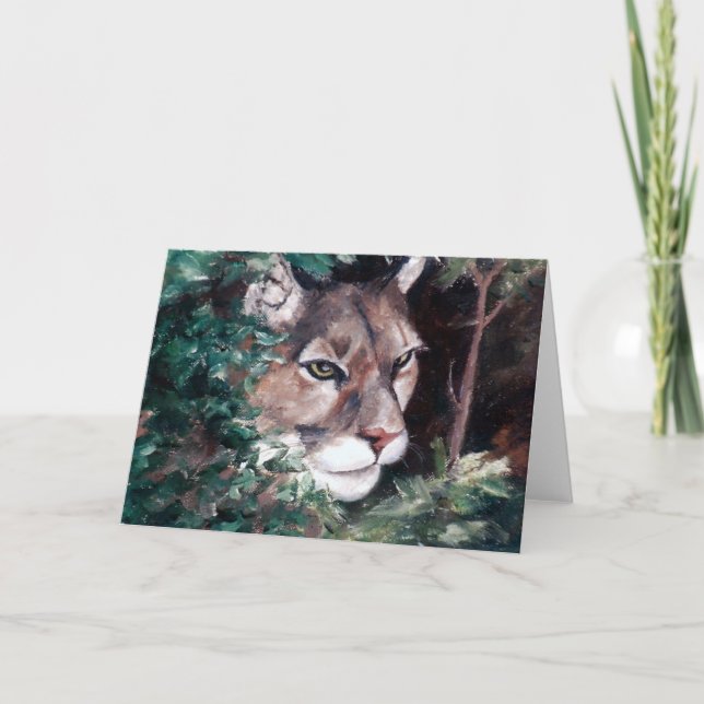 Tarjeta en blanco de observación del puma (Anverso)