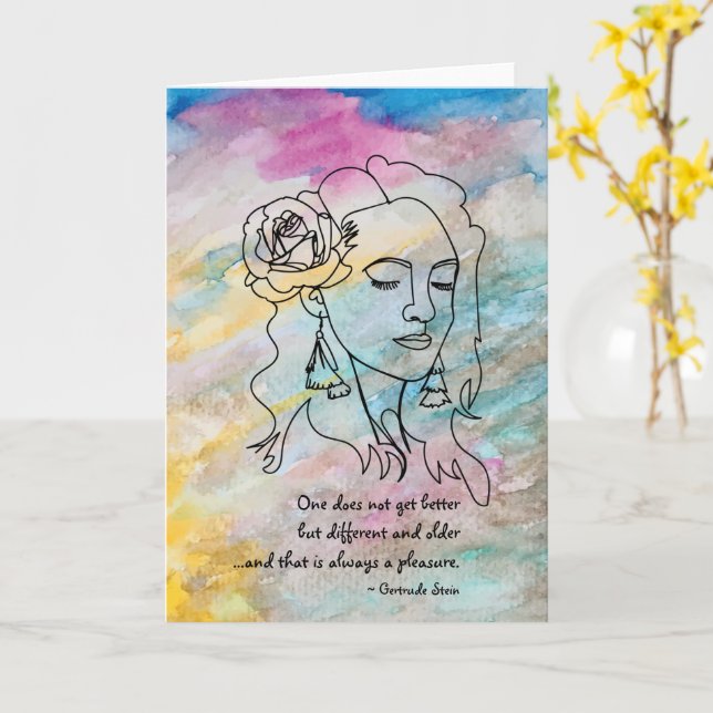 Tarjeta en blanco de oferta diferente y anterior d (flor amarilla)