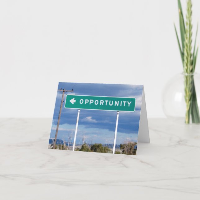 Tarjeta en blanco de oportunidad (Anverso)