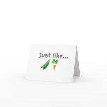Tarjeta en blanco de Pea and Carrots