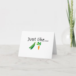 Tarjeta en blanco de Pea and Carrots