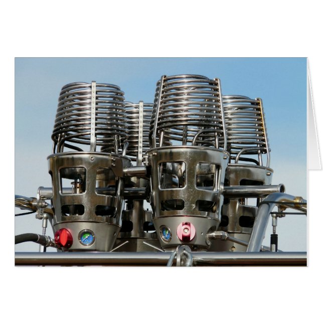 Tarjeta en blanco de quemadores de globos de aire  (Anverso (Horizontal))