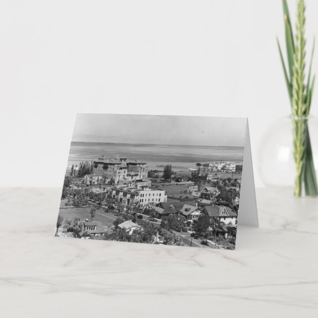 Tarjeta en blanco de Sarasota histórica, Florida (Anverso)