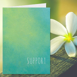 Tarjeta en blanco de soporte