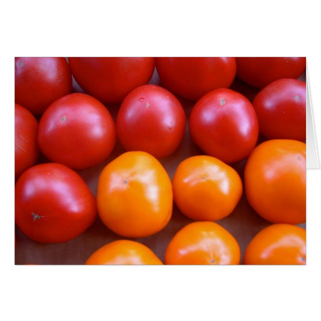 Tarjeta en blanco de tomate (Anverso (Horizontal))