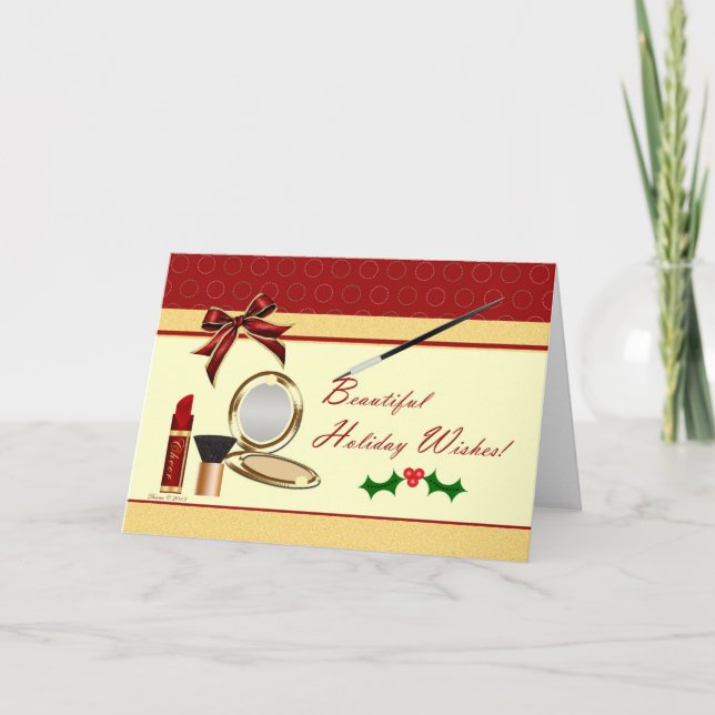 Tarjeta en blanco de vacaciones para Navidades de  (Anverso)
