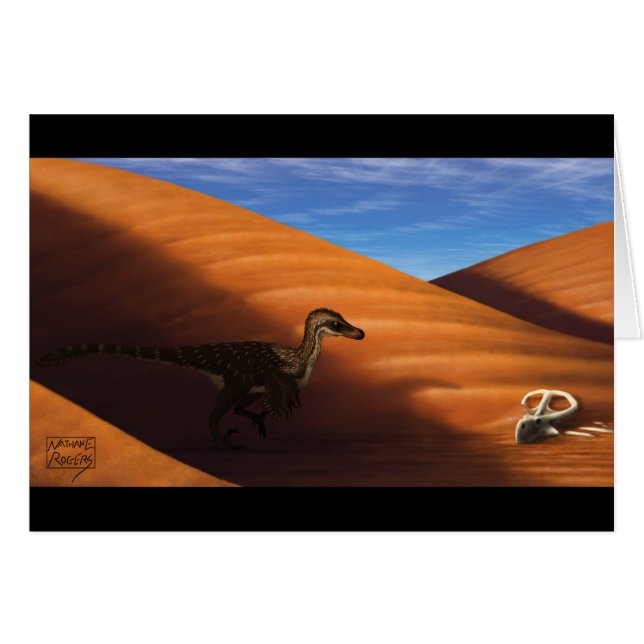 Tarjeta en blanco de Velociraptor (Anverso (Horizontal))