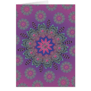 Tarjeta en blanco del amanecer rosado del EL Paseo