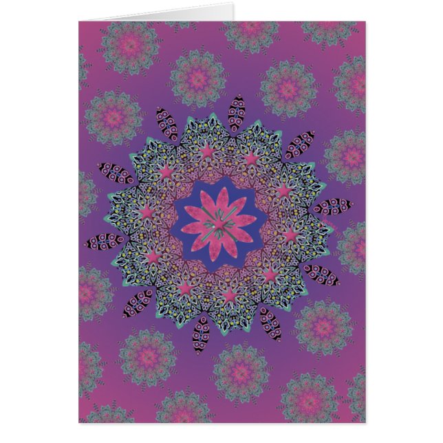 Tarjeta en blanco del amanecer rosado del EL Paseo (Frente)