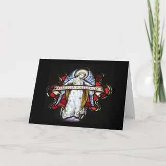 Tarjeta en blanco del ángel del navidad