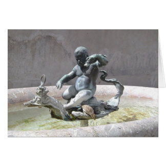 Tarjeta en blanco del baño del pájaro de Florencia