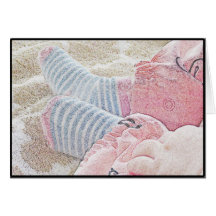 Tarjeta en blanco del bebé