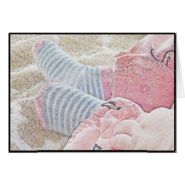 Tarjeta en blanco del bebé