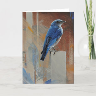 Tarjeta en blanco del Bluebird de Andrew Denman