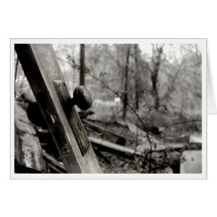 Tarjeta en blanco del botón de puerta