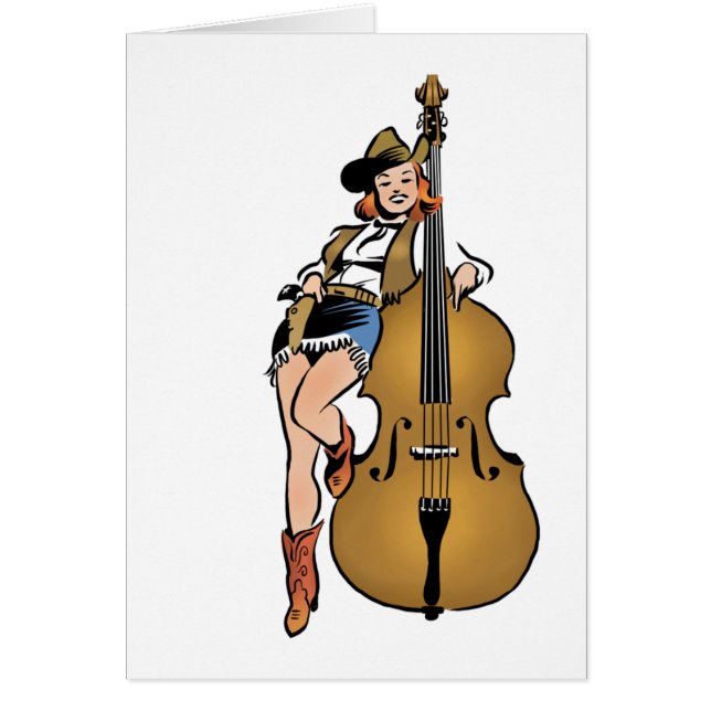 Tarjeta en blanco del chica bajo (Frente)