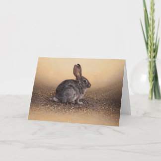 Tarjeta en blanco del conejito de Andrew Denman