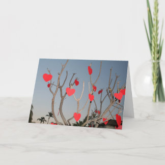 Tarjeta en blanco del el día de San Valentín