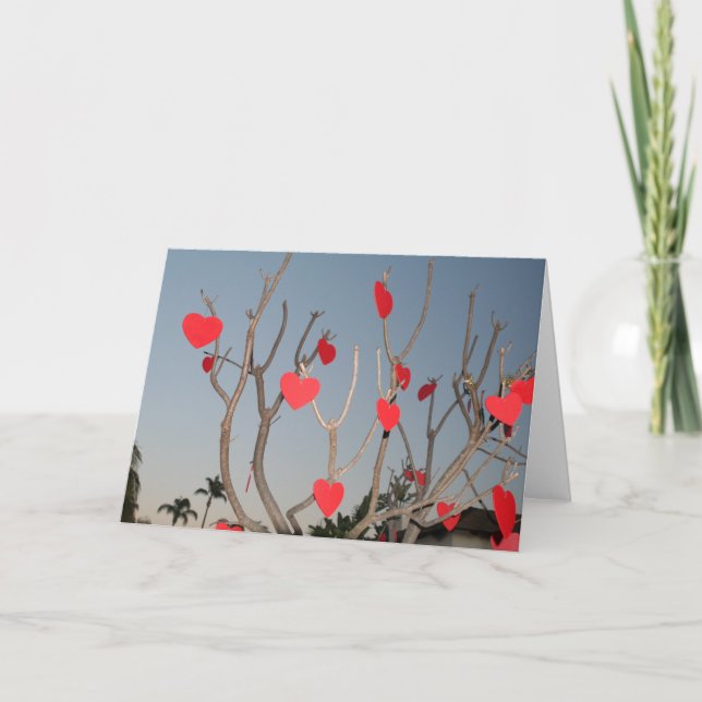 Tarjeta en blanco del el día de San Valentín (Anverso)