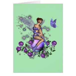 Tarjeta en blanco del Faery encantador del KRW