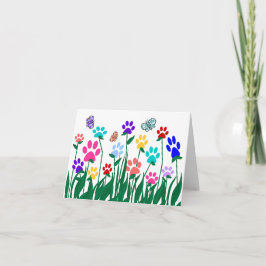 Tarjeta en blanco del jardín de impresión
