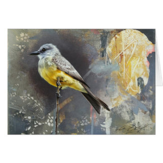 Tarjeta en blanco del Kingbird de Andrew Denman
