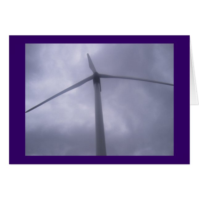 Tarjeta en blanco del molino de viento (Anverso (Horizontal))