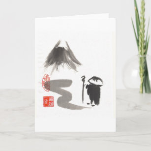 Tarjetas Zen Monjes Zazzle Es