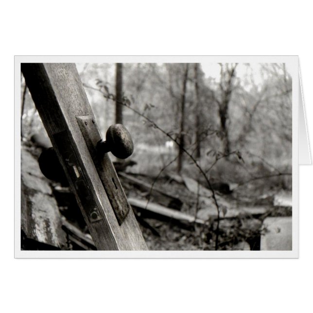 Tarjeta en blanco del pomo de la puerta (Anverso (Horizontal))