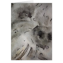 Tarjeta en blanco del Schnauzer