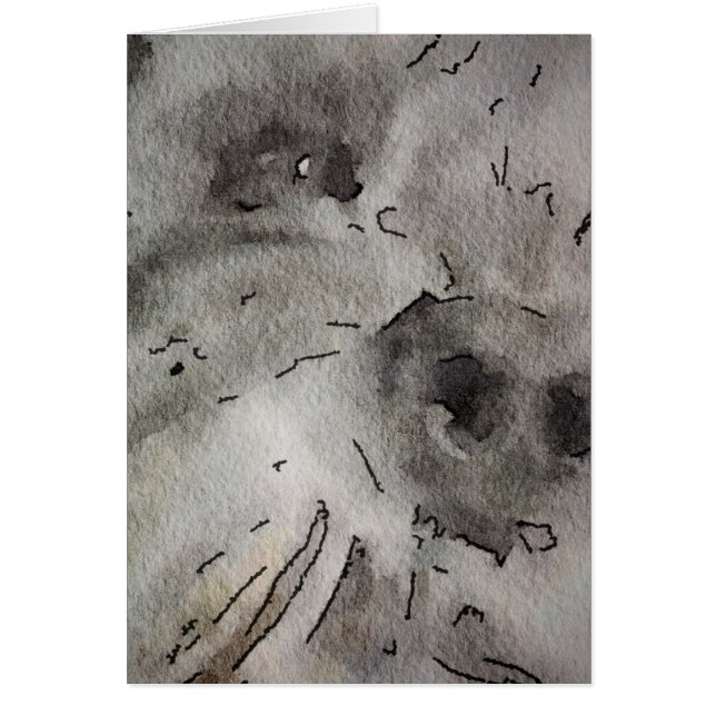 Tarjeta en blanco del Schnauzer (Frente)