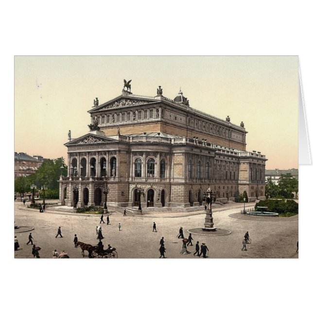 Tarjeta en blanco del teatro de la ópera de (Anverso (Horizontal))