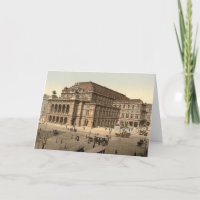 Tarjeta en blanco del teatro de la ópera de Viena