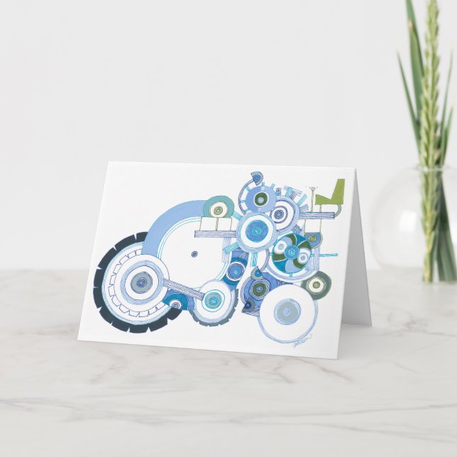 Tarjeta en blanco del tractor (Anverso)