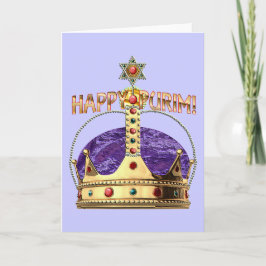 Tarjeta en blanco feliz de Purim