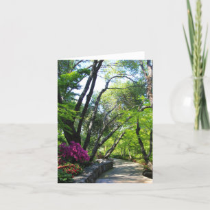 Tarjeta en blanco, Jardín botánico