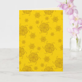 Tarjeta en blanco monocroma FTF 5x7 en amarillo