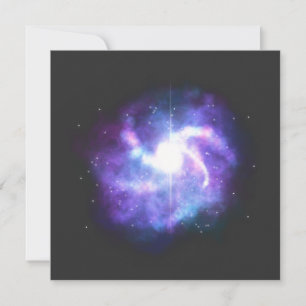 Tarjeta en blanco nebulosa/espacio