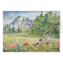 Tarjeta en blanco Nevado Monuntain