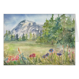 Tarjeta en blanco Nevado Monuntain