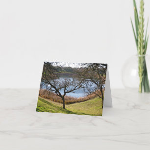 Tarjeta en blanco, paisaje