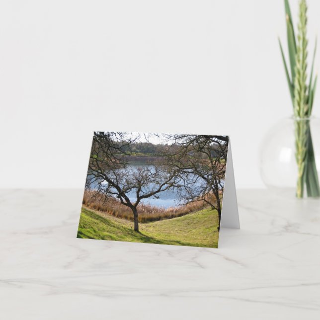 Tarjeta en blanco, paisaje (Anverso)