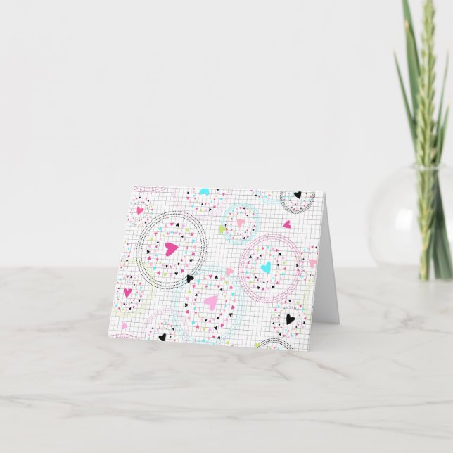 Tarjeta en blanco para el El día de San Valentín d (Anverso)