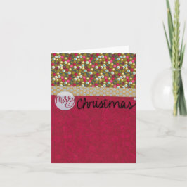 Tarjeta en blanco para Feliz Navidad de 4" x 5,6"