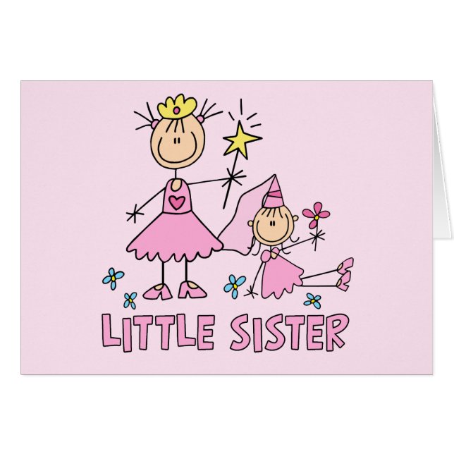 Tarjeta en blanco para hermanita Stick Princess Du (Anverso (Horizontal))
